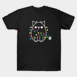 Paws the Cat - Twinkle Lights T-Shirt